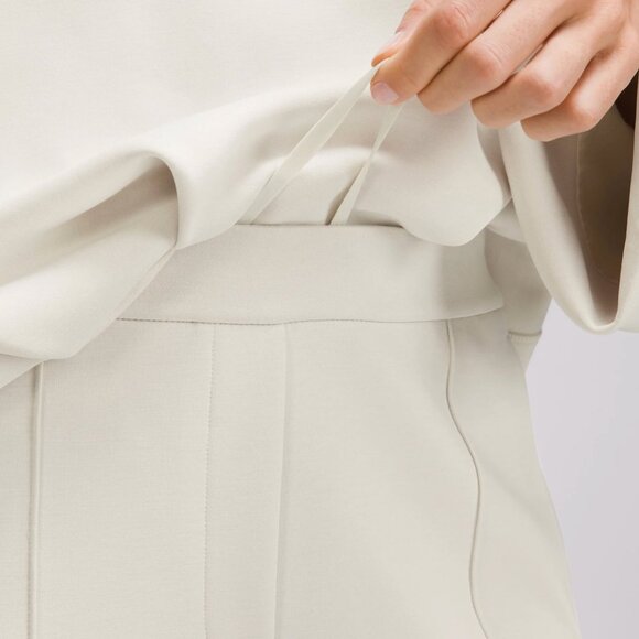 Luluemon Softstreme Pintuck Mid-Rise Pant Regular XL NWT Bone - Picture 4 of 6